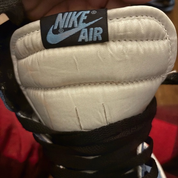 Nike Air High Top Jordan’s with Blue and Black Laces - Picture 9 of 10